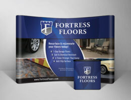 Trade Show Booth <b> Fortress Floors</b> Booth Display Fortress Floors
