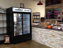 Beverage Cooler Sign<b> Harvest Cafe </b>