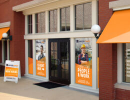 Window Graphics & A-Frame<b> People Ready</b> Exterior Signage People Ready